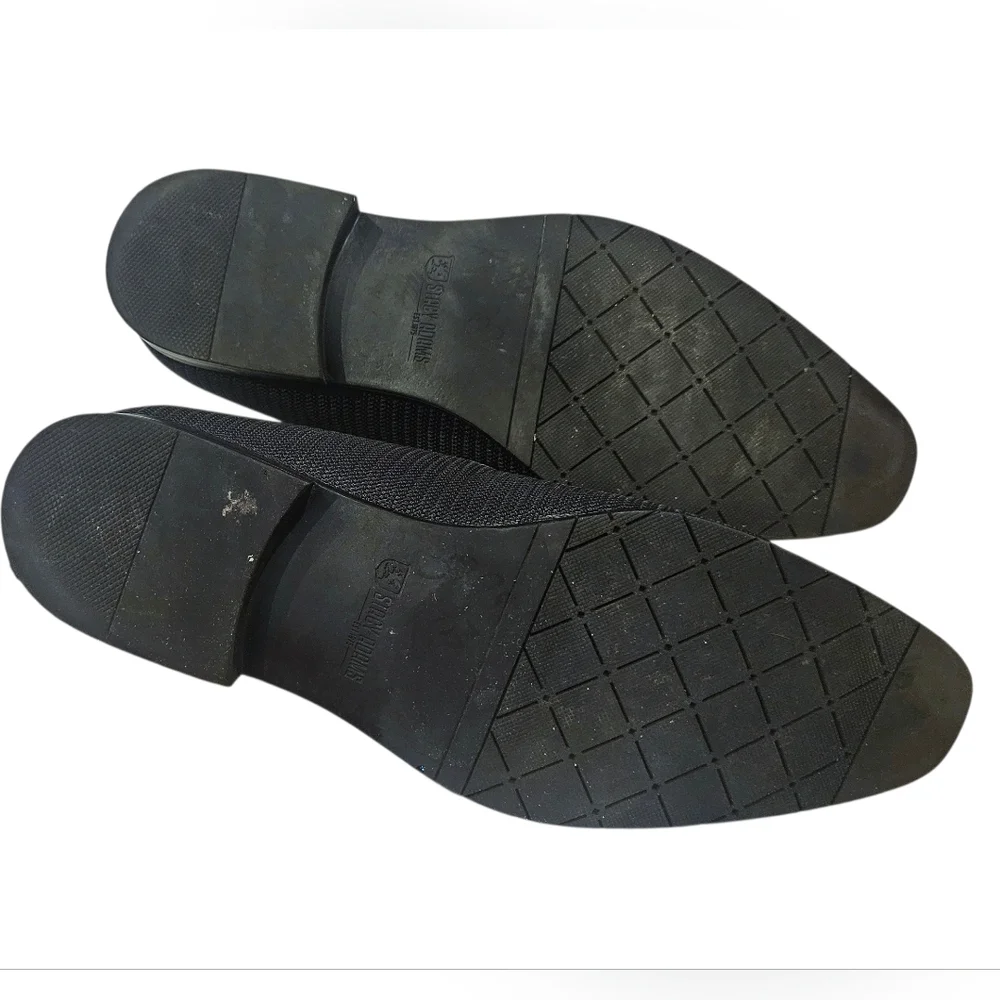 Stacy Adams Men's Tazewell Plain Toe Tassel Black Slip-on Shoes Size 13